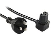 Turbo X CB-PS-231-TX 2M Wall To Upward Right Angle C15 Power cable
