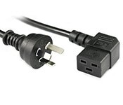 Turbo X CB-PS-233-TX 2M Wall to Right Angle C19 Power Cord With 10A Plug