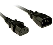 Turbo X CB-PS-71-TX 0.5M IEC C13 To C14 Power Cable