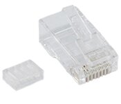 Turbo X CB-RJ45-29-TX Plugmaster CAT6 8P8C Connector for Soild & Stranded Cables ( 2 Piece )