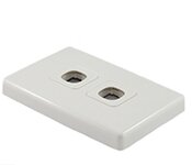 Turbo X CB-RJ45-35-TX 2 Port Australian Style RJ45 Wall Plate