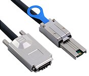 Turbo X CB-SAS-E-02-TX 2M External Mini SAS26 Pin SFF-8088 To SAS SFF-8470 Cable