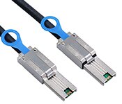 Turbo X CB-SAS-E-06-TX 2M External Mini SAS26 Pin SFF-8088 to Mini SAS26 Pin SFF-8088 Cable