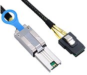 Turbo X CB-SAS-E-20-TX 1M Internal Mini SAS36 Pin SFF-8087 To External Mini SAS26 Pin SFF-8088 Cable