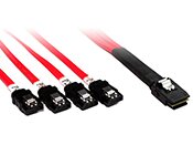 Turbo X CB-SAS-I-08-TX 50CM Internal Mini SAS36 Pin SFF-8087 To 4XSATA Cable