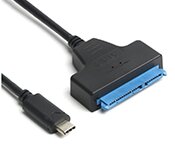 Turbo X CB-U3-1CM-SATA3-TX USB 3.1 Type-C Male to SATA 22Pin HDD Converter for 2.5 inch HDD-SSD with UASP