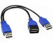 Turbo X CB-USB2-02BK-TX 5M USB 2.0 AM and BM 28+24AWG Cable in Black