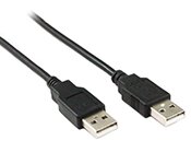 Turbo X CB-USB2-05BK-TX 5M USB 2.0 AM and AM 28+24AWG Cable in Black