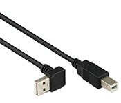 Turbo X CB-USB2-106-TX 2M USB 2.0 Up Angle AM to BM Cable
