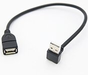 Turbo X CB-USB2-108-TX 0.25M Down Angle USB 2.0 AM To AF Cable