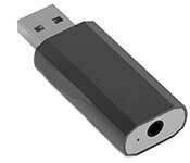 Turbo X CB-USB2-4PAUD-TX USB External Sound Card ( 4 Pole 3.5mm TRRS Audio )