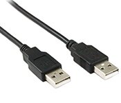 Turbo X CB-USB2-85BK-TX 3M USB 2.0 AM and AM Cable 28+24AWG in Black