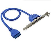 Turbo X CB-USB3-01-TX USB 3.0 2 Port Bracket Cable