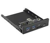 Turbo X CB-USB3-02-TX Internal 3.5inch USB 3.0 Front Panel Hub with Type C Port and Card Reader