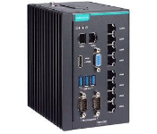 Moxa DRP-C100-C7-8L-T Din-Rail Type, Core I7-1185G7E, 8Gb Ddr4, Comx2, Lanx10, Usb 3.0X3, Vga+Hdmi, 12/24 Vdc
