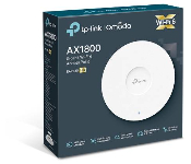 TPLink EAP620HD Wireless Access Point, Ax1800, Gbe Poe(1), Ceiling Mount, High Density, 3Yr
