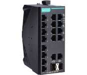 Moxa EDS-2018-ML-2GTXSFP Unmanaged Gigabit Ethernet Switch With 16 10/100Baset(X) Ports, 2 10/100/1000Baset(X) Or 100/1000Basesfp Ports, -10 To 60 C Operating Temperature