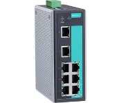 Moxa EDS-308-T Unmanaged Ethernet Switch With 8 10/100Baset(X) Ports, Relay Output Warning, -40 To 75 C Operating Temperature