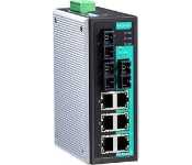 Moxa EDS-309-3M-SC-T Unmanaged Ethernet Switch With 6 10/100Baset(X) Ports, 3 100Basefx Multi-Mode Ports With Sc Connectors, Relay Output Warning, -40 To 75 C Operating Temperature
