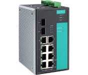Moxa EDS-510A-1GT2SFP Managed Gigabit Ethernet Switch With 7 10/100Baset(X) Ports, 1 10/100/1000Baset(X) Port, 2 Sfp Slots For Adding Sfp-1G Series Gigabit Ethernet Modules, 0 To 60 C Operating Temperature