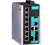 Moxa EDS-510E-3GTXSFP-T Managed Gigabit Ethernet Switch With 7 10/100Baset(X) Ports, 3 10/100/1000Baset(X) Or 100/1000Basesfp Ports, -40 To 75 C Operating Temperature