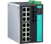 Moxa EDS-516A-MM-SC Managed Ethernet Switch With 14 10/100Baset(X) Ports,2 100Basefx Multi-Mode Ports With Sc Connectors, 0 To 60 C Operating Temperature