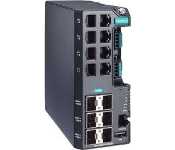 Moxa EDS-G4014-6QGS-LV-T Managed Full Gigabit Ethernet Switch With 8 10/100/1000Baset(X) Ports, 6 1000/2500Basesfp Ports, Dual Power Supply 12/24/48 Vdc, -40 To 75 C Operating Temperature