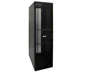 Eaton ETN61027 Enclosure, 27U, 600mm Wide, 1000mm Deep, Curved Front Door, Castors, Assembled