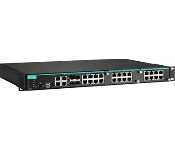 Moxa IKS-6728A-4GTXSFP-48-T Modular Managed Ethernet Switch With 8 10/100Baset(X) Ports, 4 10/100/1000Baset(X) Or 100/1000Basesfp Combo Ports, 2 Slots For Fast Ethernet Modules, Front Cabling, 1 Isolated Power Supply (48 Vdc), -40 To 75 C Operating Temperature