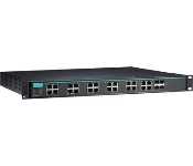 Moxa IKS-G6824A-4GTXSFP-HV-HV-T Layer 3 Full Gigabit Managed Ethernet Switch With 20 10/100/1000Baset(X) Ports, 4 10/100/1000Baset(X) Or 100/1000Basesfp Slot Combo Ports, 2 Isolated Power Supplies (85 To 264 Vac), -40 To 75C Operating Temperature