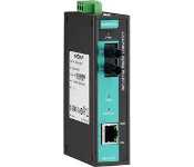Moxa IMC-21A-M-ST Industrial 10/100Baset(X) To 100Basefx Media Converter, Multi-Mode, St Fiber Connector, -10 To 60C Operating Temperature