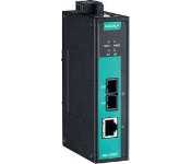 Moxa IMC-21GA-SX-SC Industrial 10/100/1000Baset(X) To 100/1000Base Sc Media Converter, 0.5 Km, -10 To 60C Operating Temperature