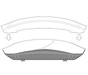 Aruba JW074A IAP-215-CVR-20 20-pk for AP-215 with Holes for LED Indicators White Non-glossy Snap-on Covers