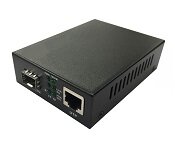 Turbo X MC-1000BT-SFP-TX TurboX 10/100/1000M Copper RJ45 to Gigabit Ethernet Fiber Media Converter with one SFP slot (without SFP)