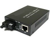 Turbo X MC-100BT-SCBXD40-TX TurboX 1x 10/100Base-T RJ45 to 1x Simplex SC 100BaseD 1550nmTx/1310nm Rx Single-mode Single-Strand SC 40km WDM Media Converter 