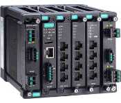 Moxa MDS-G4012-L3 Layer 3 Full Gigabit Modular Managed Ethernet Switch With 4 Fixed Gigabit Ethernet Ports, 2 Slots For Optional 4-Port Ge/Fe Modules, 2 Slots For Isolated Power Modules, Up To 12 Gigabit Ethernet Ports, -10 To 60C Operating Temperature