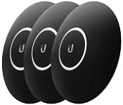 Ubiquiti nHD-cover-Black-3 Unifi Nanohd And U6-Lite Hard Cover Skin Casing - Black Design - 3-Pack , Nhu-Nhd-Cover-Black3,