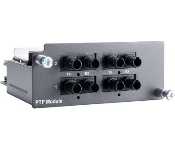 Moxa PM-7200-4MST-PTP Fast Ethernet Module For Pt-7728-Ptp Series With 4 100Basefx Multi-Mode Ports With St Connectors, Hardware-Based Ieee 1588 Ptp V2 Protocol Support