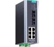Moxa PT-508-MM-SC-24 Iec 61850-3 Managed Din-Rail Ethernet Switch, With 6 10/100Baset(X) Ports, And 2 100Basefx Multi-Mode Ports With Sc Connectors, 1 Isolated Power Supply (24 Vdc), -40 To 85C Operating Temperature