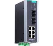 Moxa PT-508-MM-ST-HV Iec 61850-3 Managed Din-Rail Ethernet Switch, With 6 10/100Baset(X) Ports And 2 100Basefx Multi-Mode Ports With St Connectors, 1 Isolated Power Supply (88 To 300 Vdc Or 85 To 264 Vac), -40 To 85C Operating Temperature