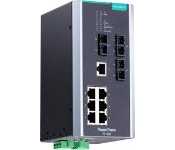 Moxa PT-510-3S-SC-HV Iec 61850-3 Managed Din-Rail Ethernet Switch, With 7 10/100Baset(X) Ports And 3 100Basefx Single-Mode Ports With Sc Connectors, 1 Isolated Power Supply (88 To 300 Vdc Or 85 To 264 Vac), -40 To 85C Operating Temperature