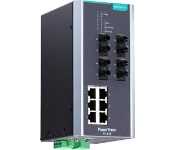 Moxa PT-510-4M-ST-HV Iec 61850-3 Managed Din-Rail Ethernet Switch, With 6 10/100Baset(X) Ports And 4 100Basefx Multi-Mode Ports With St Connectors, 1 Isolated Power Supply (88 To 300 Vdc Or 85 To 264 Vac), -40 To 85C Operating Temperature