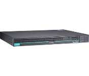 Moxa PT-7828-R-24-24 Iec 61850-3 Layer 3 Modular Managed Rackmount Ethernet Switch System With 3 Slots For Fast Ethernet Modules And 1 Slot For Gigabit Ethernet Modules, For A Total Of Up To 24+4G Ports, Cabling On Rear Panel, 2 Isolated Power Supplies (24 Vdc), -40 To 85C Operating Temperature