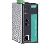 Moxa PTC-101-M-SC-LV Industrial 10/100Baset(X) To 100Basefx Media Converter, Multi-Mode With Sc Connector, Dual Redundant Power Inputs (20 To 70 Vdc), -40 To 85C Operating Temperature