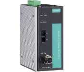 Moxa PTC-101-M12-S-SC-LV-CT-T Industrial 10/100Baset(X) To 100Basefx Media Converter, M12 Connector, Single-Mode With Sc Connector, 20 To 72 Vdc Power Input, -40 To 85C Operating Temperature, Conformal Coating