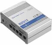 Teltonika RUTX12 Is A Robust Industrial Lte Advanced (Lte-A) Router Equipped With Load Balancing Via Two Lte Modems, Dual-Sim, 5X Gigabit Ethernet Ports, Wifi, Gps, Bluetooth, A Powerful Cpu And Rutos Software For Advanced Networking Solutions