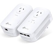 TPLink TL-PA8033PKIT TP-LINK AV1300 GIGABIT PASSTHROUGH POWERLINE STARTER KIT,GbE(3)