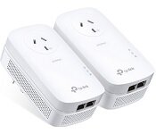 TPLink TL-PA9020PKIT TP-LINK AV2000 GIGABIT PASSTHROUGH POWERLINE STARTER KIT, GbE(2)