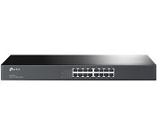 TPLink TL-SF1016 TP-LINK 16 PORT UNMANAGED 19" RACKMOUNT SWITCH, 10/100 (16),BLACK