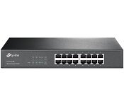 TPLink TL-SG1016D TP-LINK 16 PORT UNMANAGED DESKTOP/RACKMOUNT SWITCH GbE(16),STEEL CASING,BLACK